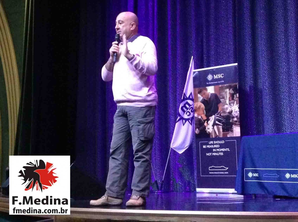 2014 - Cruzeiro - Seminario MSC Magnifica 4 Seminário a bordo do MSC Magnifica 2014 - F.Medina em 09 a 16/02/2014