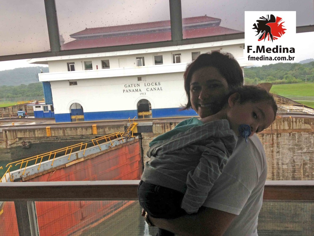 2013 - Panama - FMedina e Fam no Canal do Panama - Gatun 2